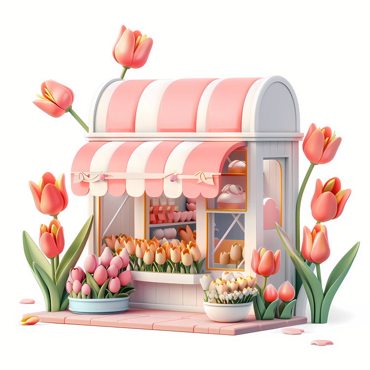 Spring Flower Store,Florist,Tulips