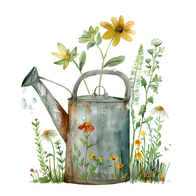 Garden Watercan,Watering Can,Flowers