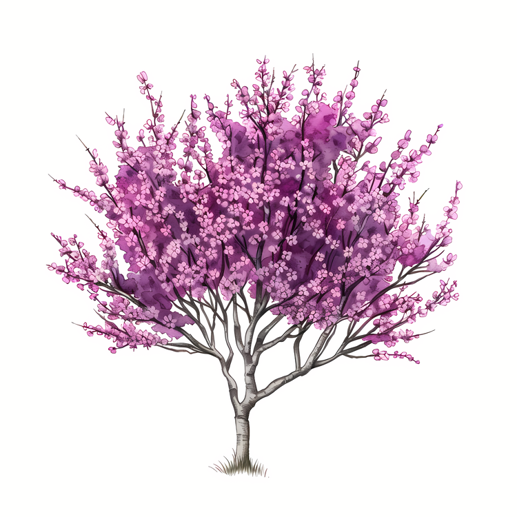 Redbud Tree,Purple Tree,Flowering Tree