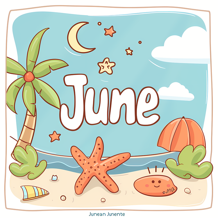 Hello June,Summer,Beach