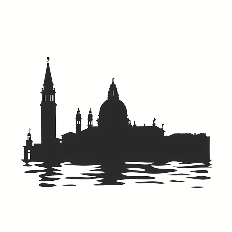 Italy Venezia,Silhouette,Venice