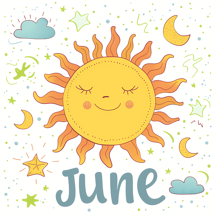 Hello June,Summer,Sun