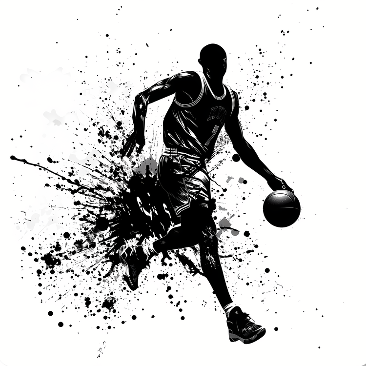 Basketball Silhouette,For   Would Be Silhouette,Jersey