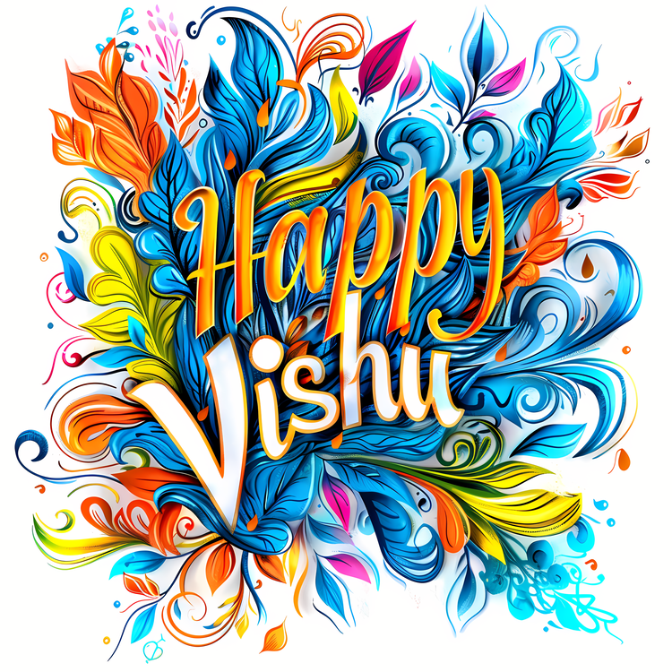 Vishu,Happy Vijay,Colorful Design