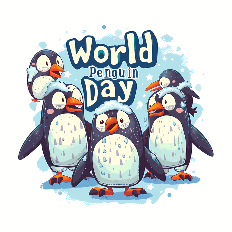 World Penguin Day,For   Cute,Cartoon