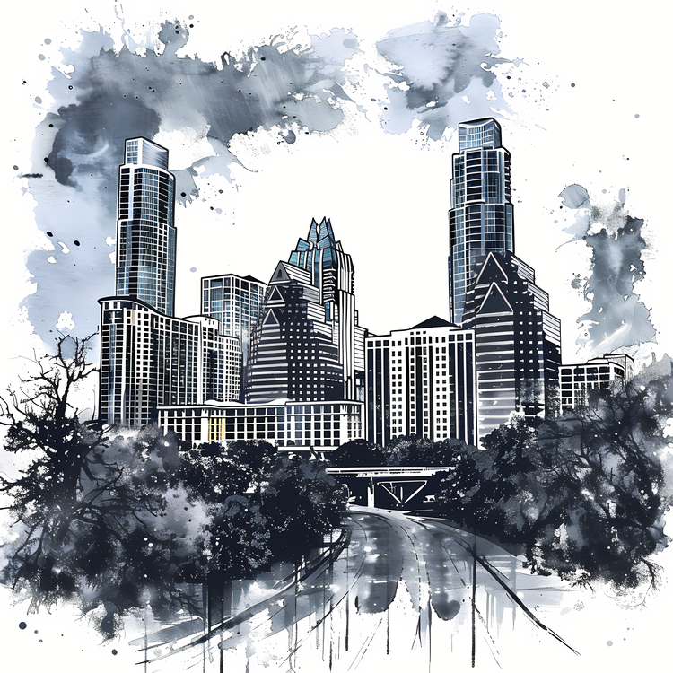 Austin Skyline,Skyline,Cityscape
