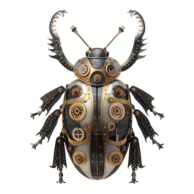 Steampunk,Steam Punk Beetle,Gear Bug