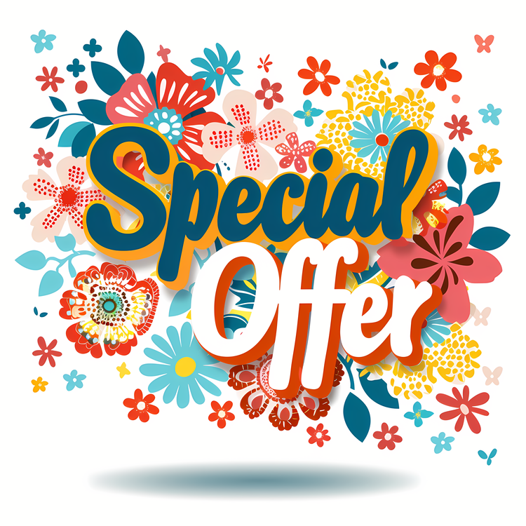 Special Offer Banner,Flower,Colorful