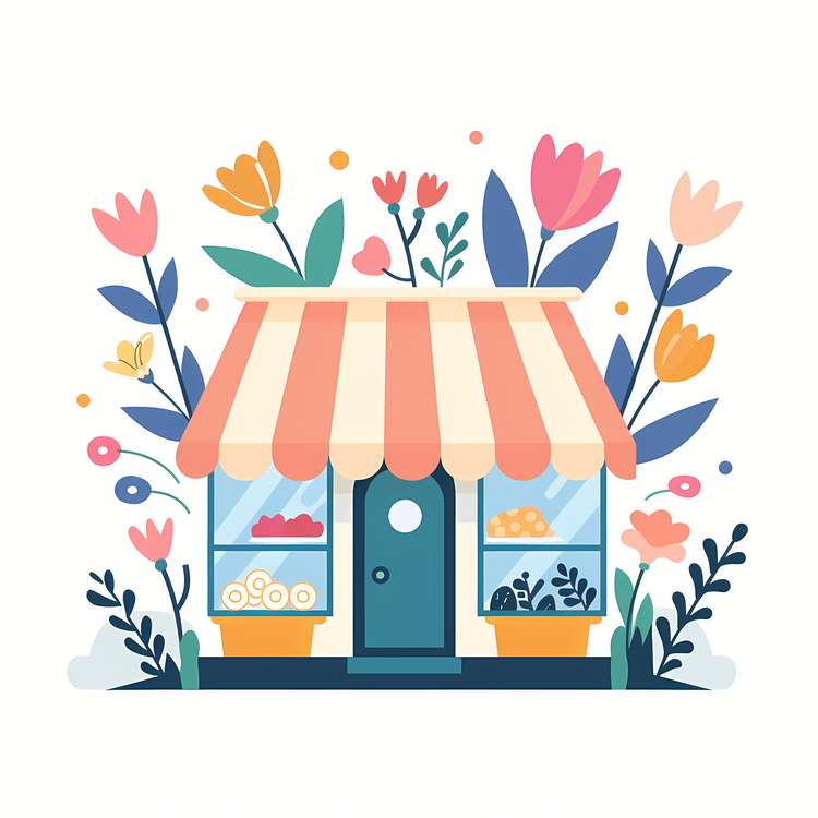 Spring Flower Store,Food Store,Bakery