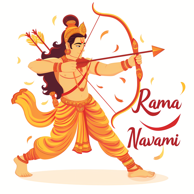 Rama Navami,Lord Rama And Archery,Lord Rama And Bow And Arrow