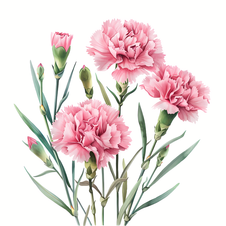 Pink Carnation,Petals,Flower