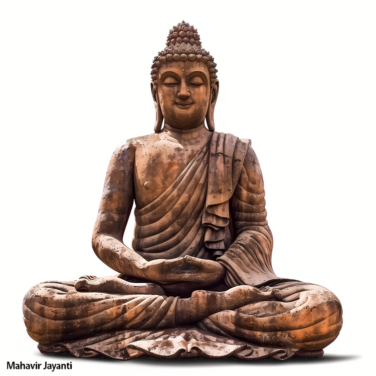 Mahavir Jayanti,Buddha Statue,Wooden Sculpture