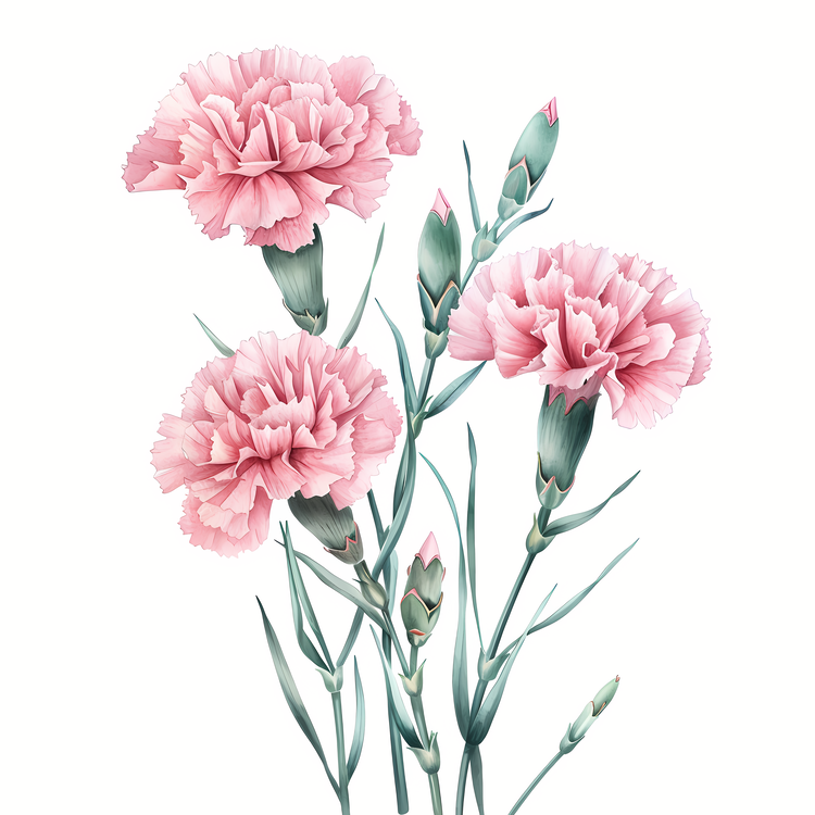 Pink Carnation,Pink,Carnations