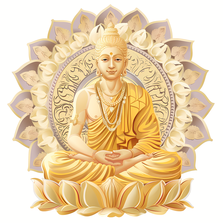 Mahavir Jayanti,Seated,Meditating