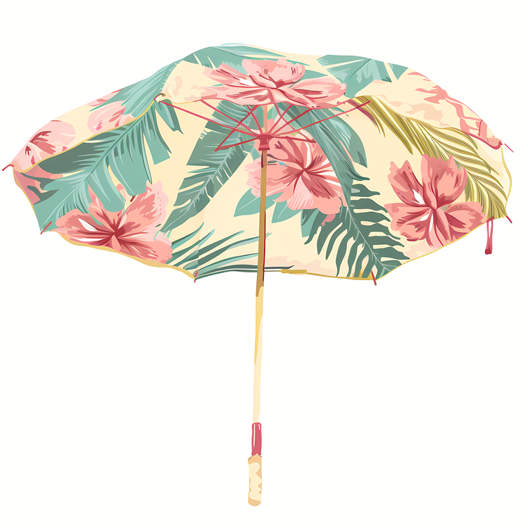 Beach Umbrella,Tropical,Hawaiian