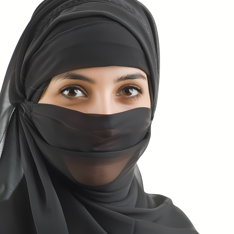 Muslim Woman,Woman,Black