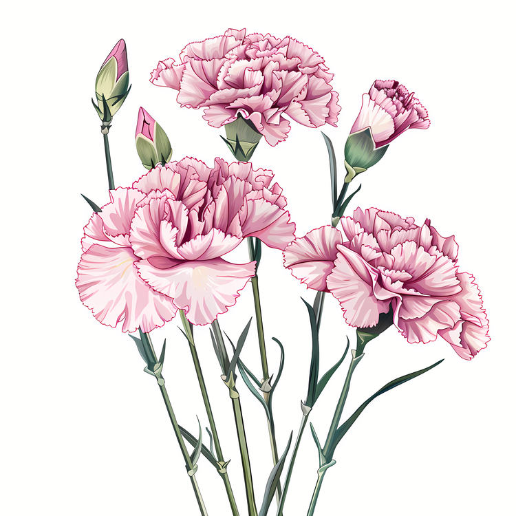 Pink Carnation,Pink Carnations,Vibrant Blooms