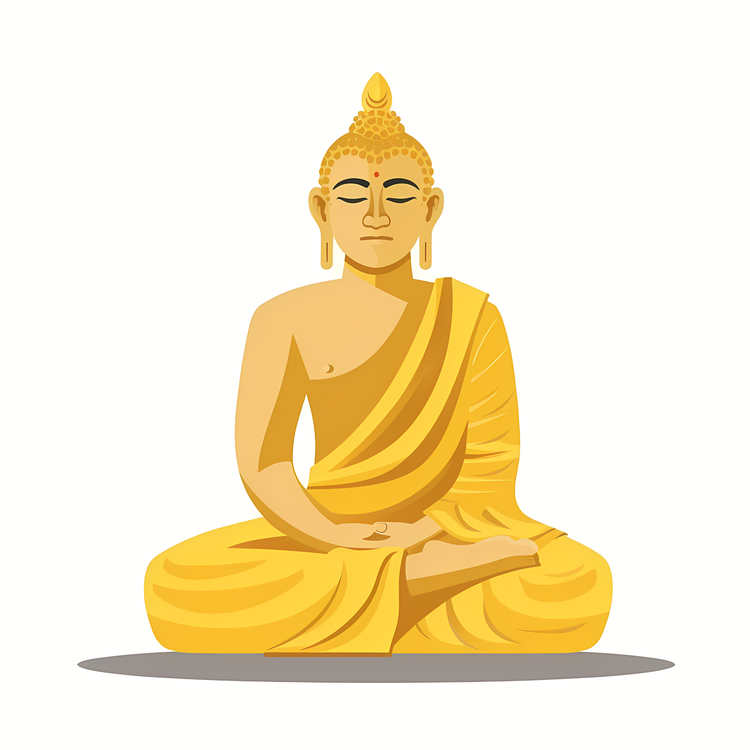 Mahavir Jayanti,Buddha,Yellow