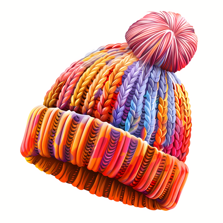 Knit Cap,Knit,Colorful