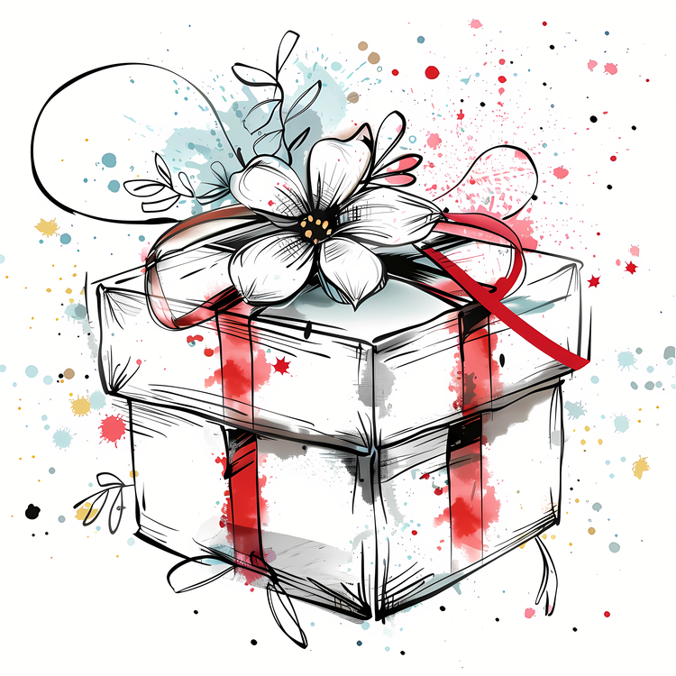 Handmade Gift,Gift Box,Watercolor