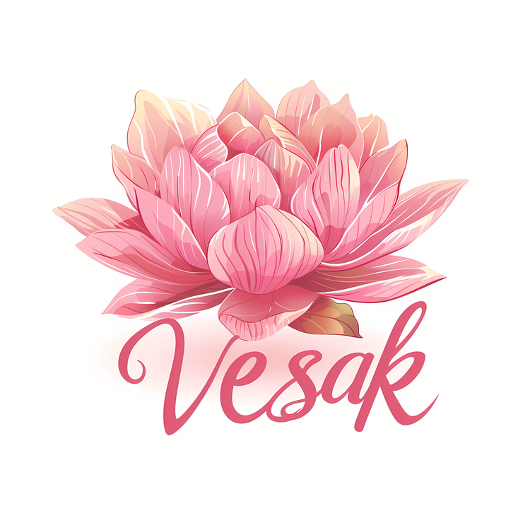 Happy Vesak Day,Pink Lotus,Flower