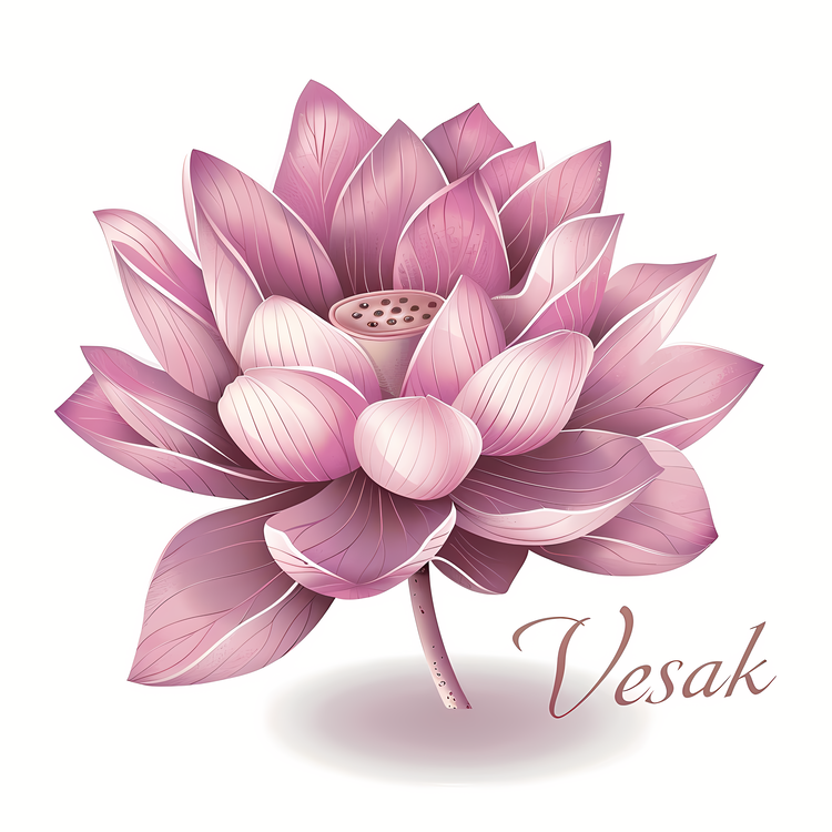 Happy Vesak Day,Lotus Flower,Pink Lotus