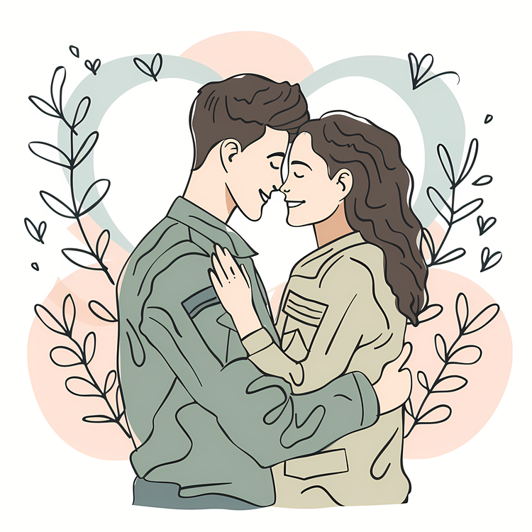 Military Spouse Appreciation Day,Kiss,Embrace