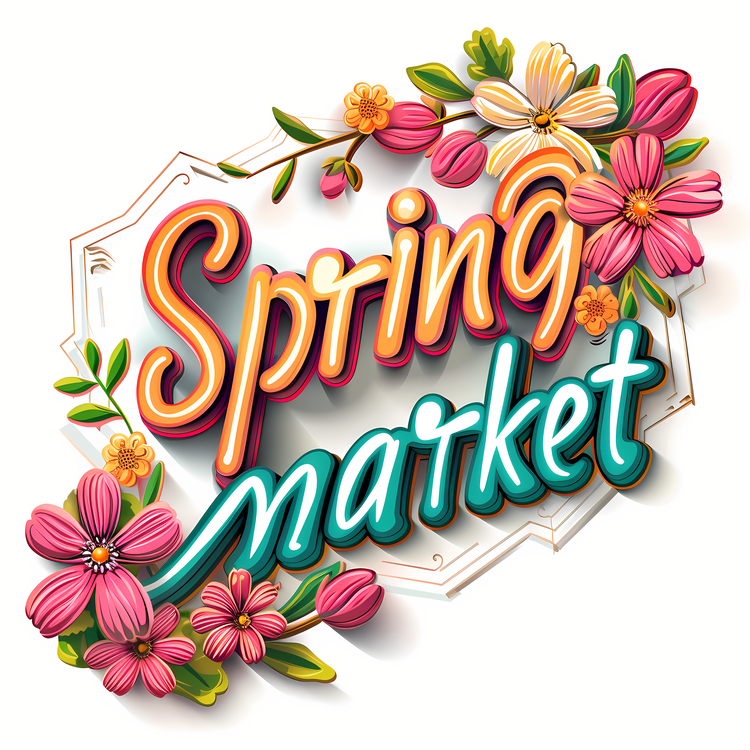 Spring Market,Flowers,Gift