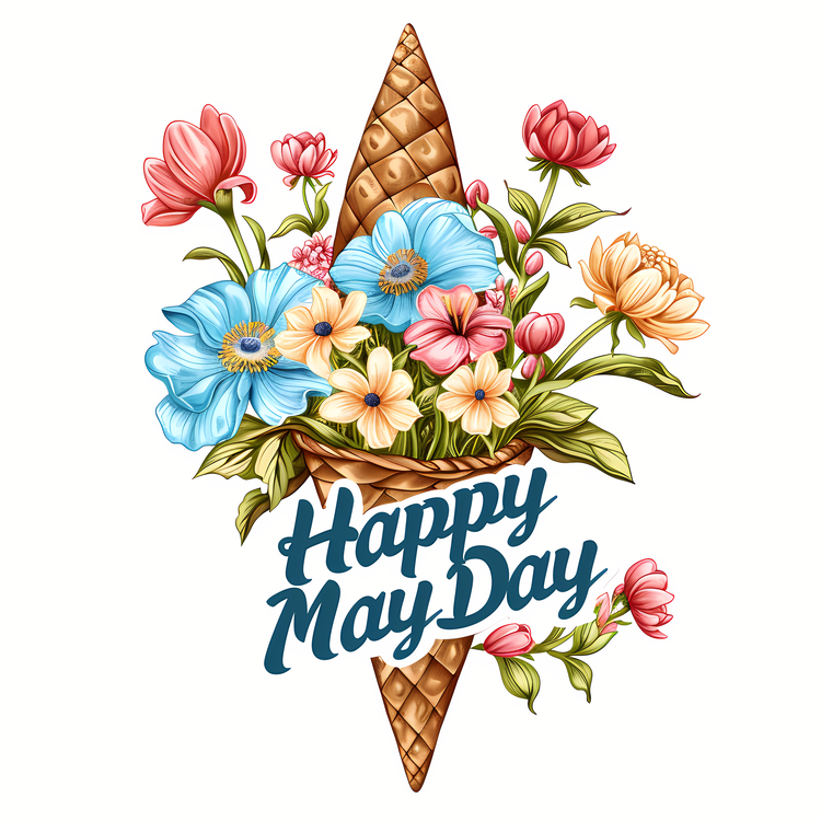 May Day,Happy May Day,Spring Bouquet