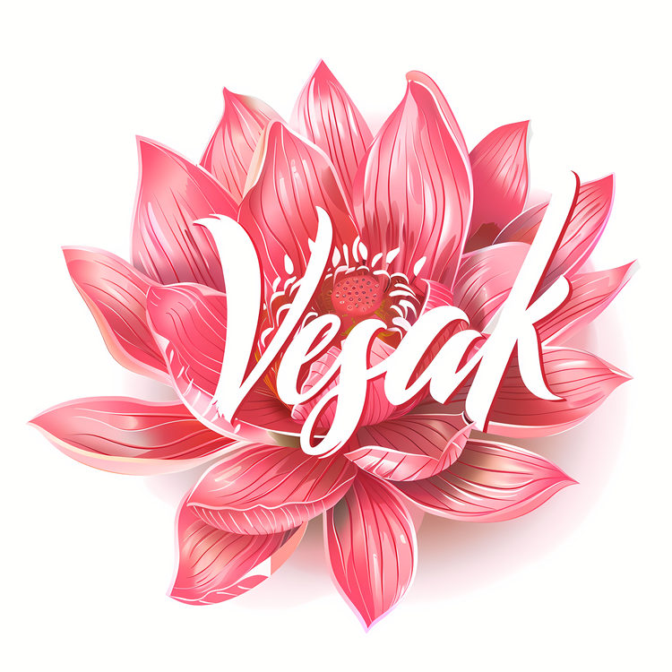 Happy Vesak Day,Lotus,Pink Flower