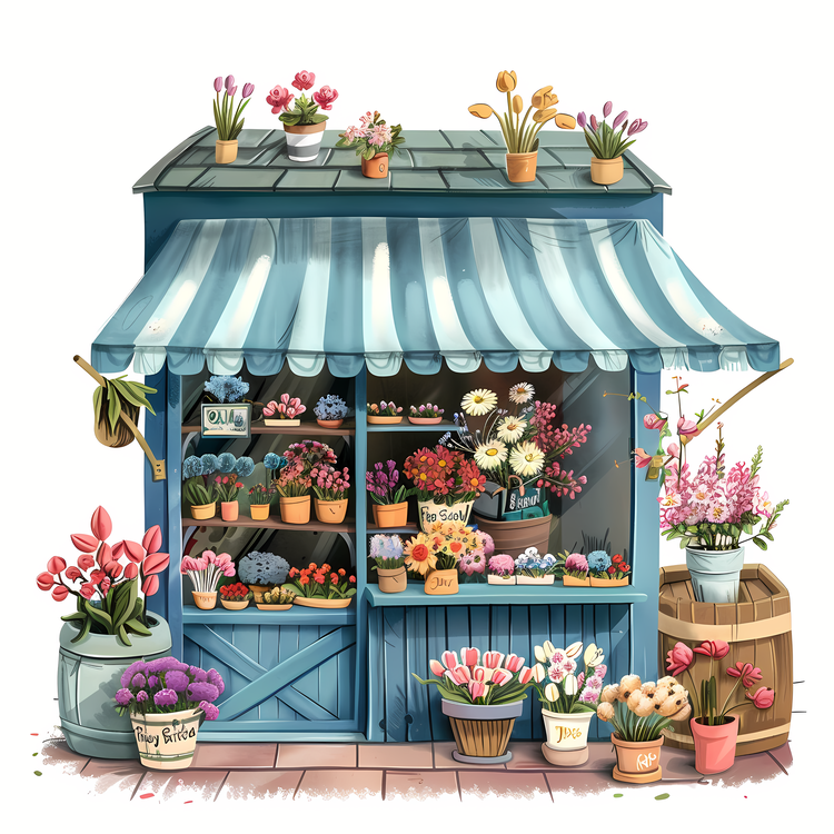 Spring Flower Store,Flowers,Plant Stand