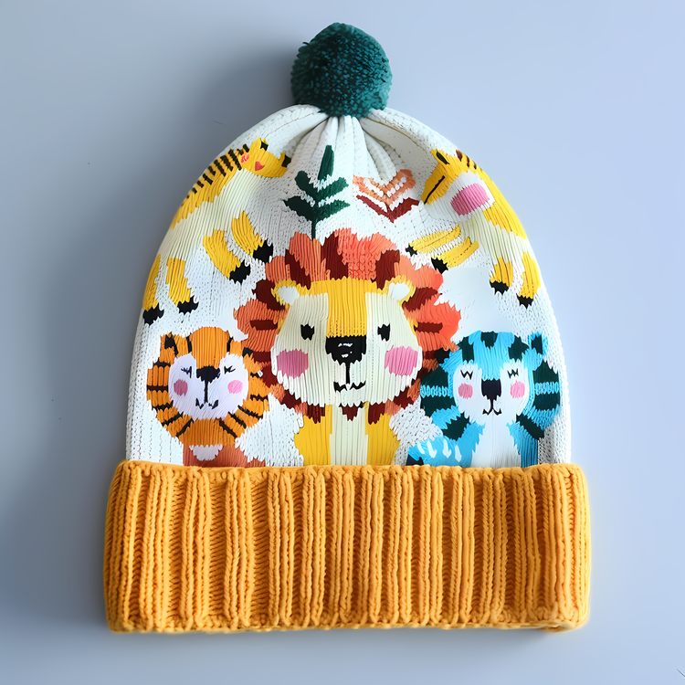 Knit Cap,Cute Animals,Knit Hat
