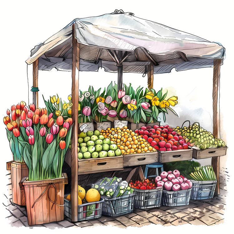Spring Market,Fruits,Vegetables