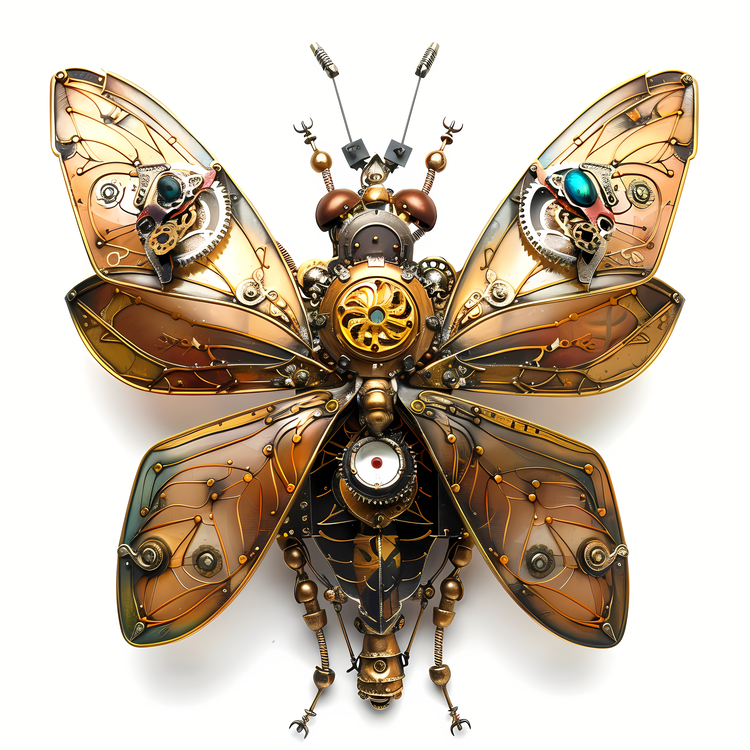 Steampunk,Steampunk Butterfly,Mechanical Insect