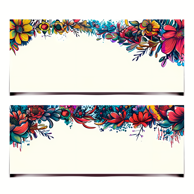 Banners,Floral Background,Watercolor Floral Design