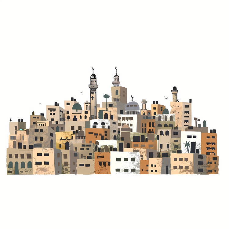 Gaza City Skyline,City Skyline,Urban Architecture