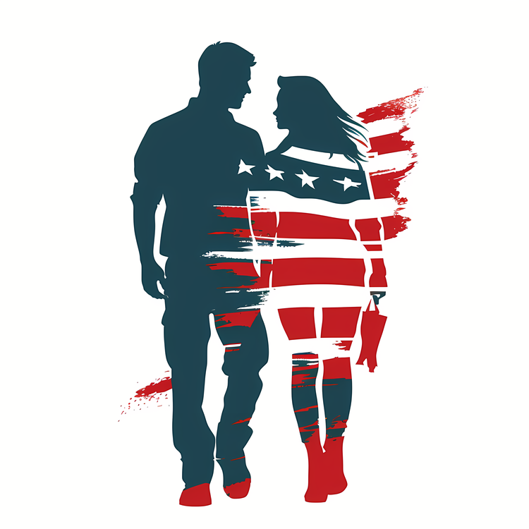 Military Spouse Appreciation Day,Flag,Silhouette