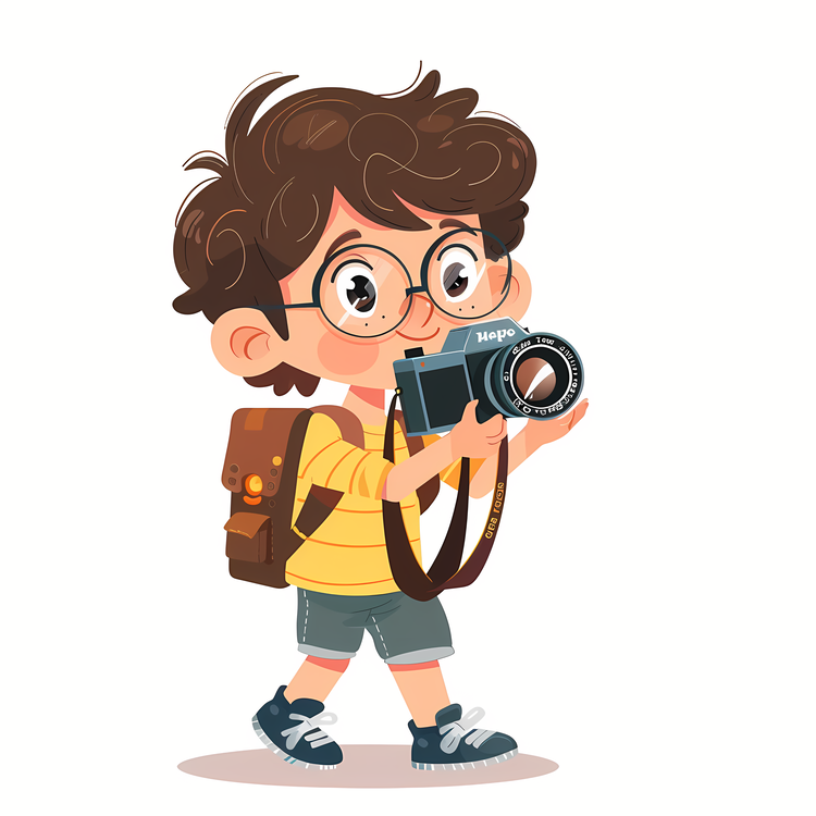 People With Camera,Taking Photo,Boy