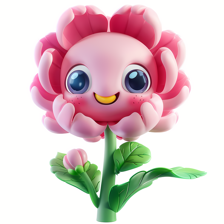 3d Cartoon Flowers,Cute,Adorable