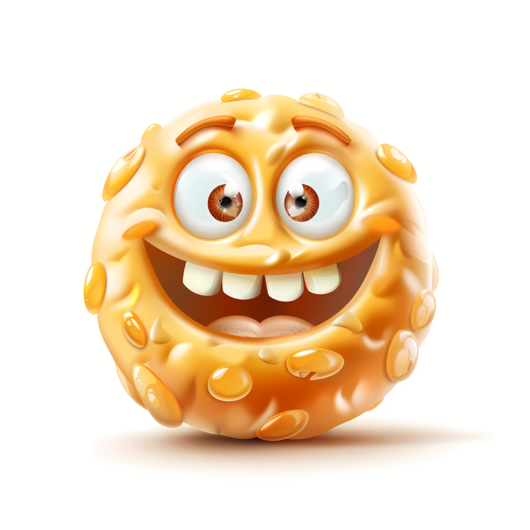 3d Cartoon Dessert,Cheese Ball,Character