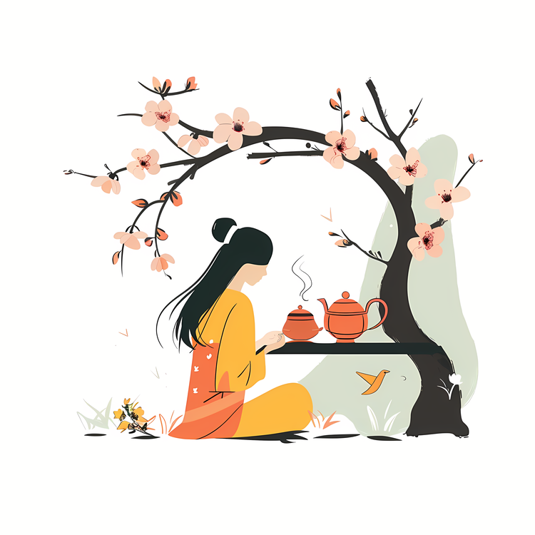 Spring Tea,Chinese Girl,Tea