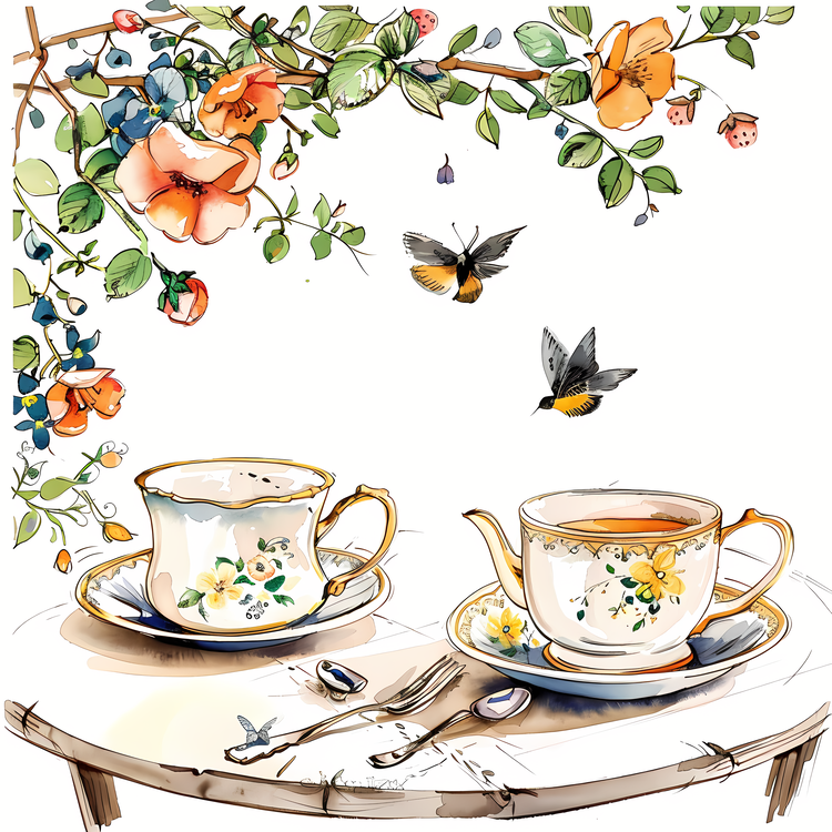 Spring Tea,Table,Tea