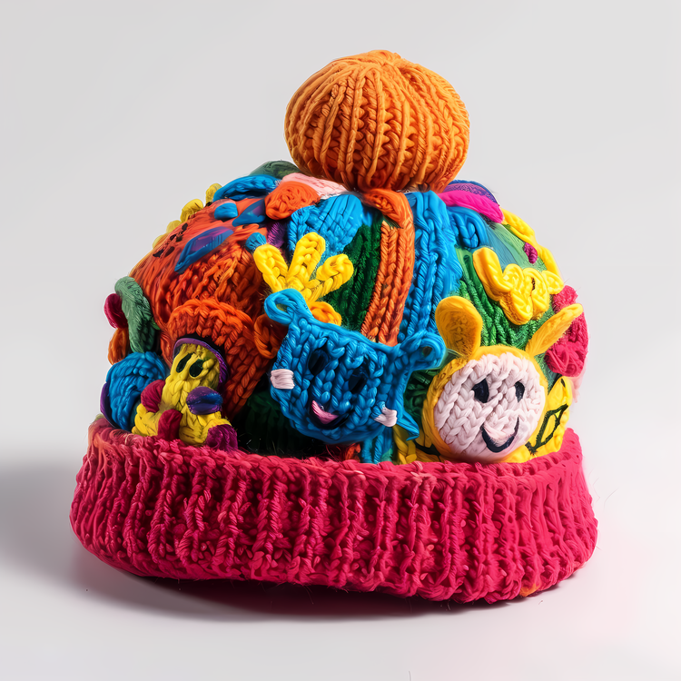 Knit Cap,For The   Are Crocheted Hat,Cartoon Characters