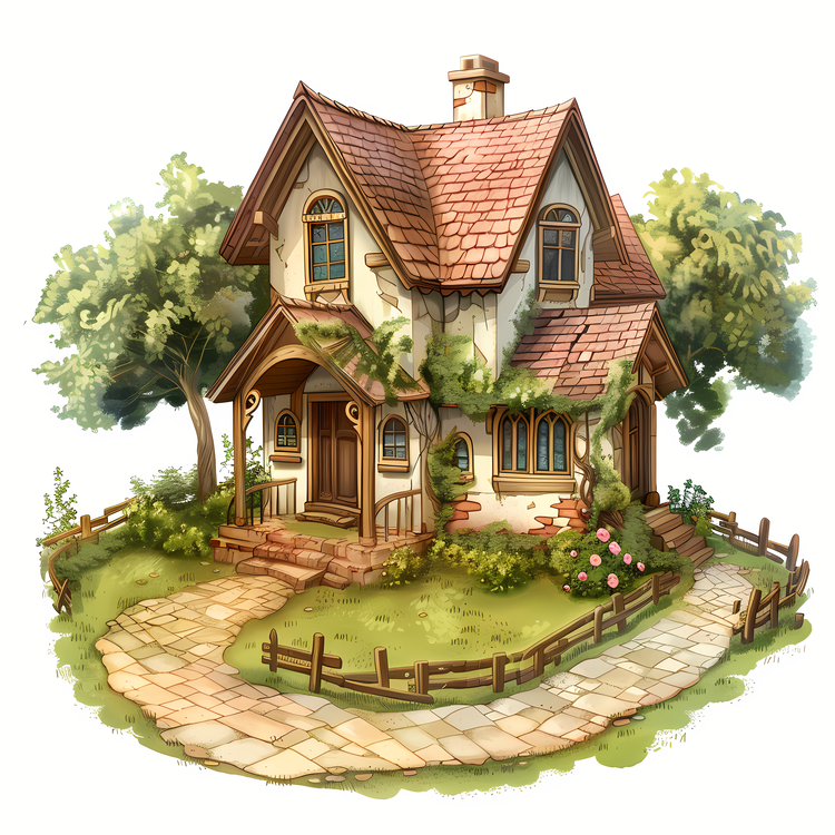House Yard,House,Cottage