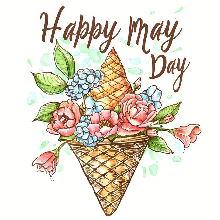 May Day,Flower Ice Cream,Summer Dessert