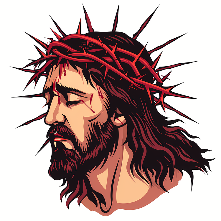 Orthodox Good Friday,Christ,Red Crown Of Thorns