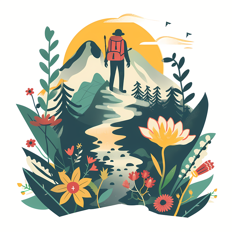Trail,Mountain,Hiker