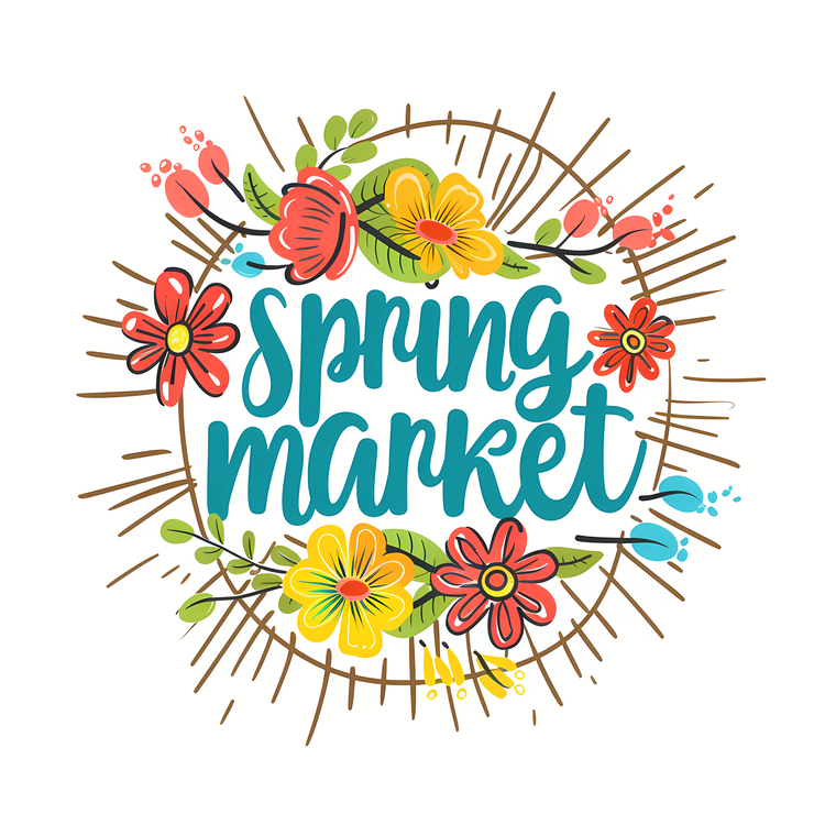 Spring Market,Floral Market,Spring Flowers