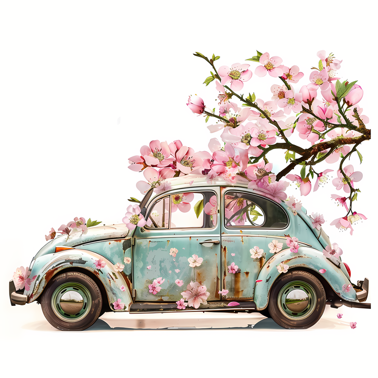 Spring Car,Vintage Car,Beetle Car