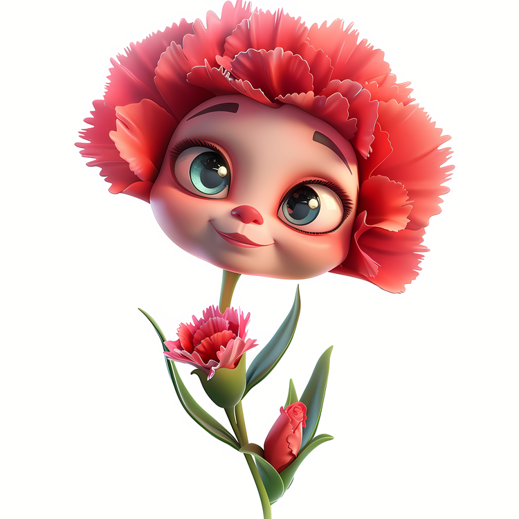 3d Cartoon Flowers,Cute,Innocent